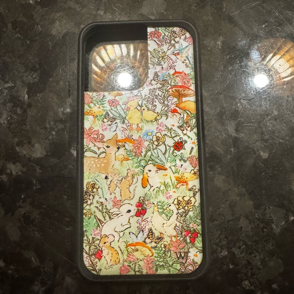 iPhone 15 Pro Max Wildflowers Cream Nature-Inspired Phone Case